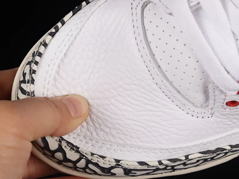 All categories Air Jordan Jordan series basketball shoes Air Jordan 3 cost-effective version Air Jordan 3 "White Cement Reimagined" AJ3 Joe 3 new white cement top layer replica basketball shoes DN3707-100